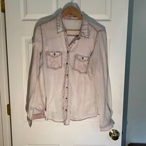 Distressed Button down Shirt